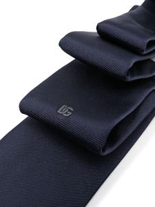 Dolce & Gabbana Twill zijden stropdas - Blauw