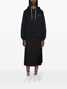 PS Paul Smith logo-embroidered cotton hoodie - Zwart