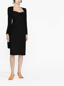 Roland Mouret Midi-jurk met sweetheart hals - Zwart