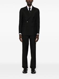 Lardini monogram-jacquard tailored trousers - Zwart