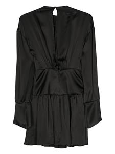 Semicouture Satijnen mini-jurk - Zwart
