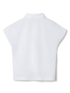 Brunello Cucinelli Kids T-shirt met gestreepte zak - Wit