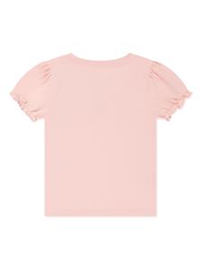 Moschino Kids Teddy Bear logo-print T-shirt - Roze