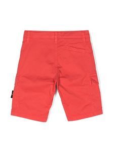 Stone Island Junior Cargo shorts met Compass-logopatch - Oranje