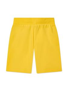 Moschino Kids logo-print shorts - Geel