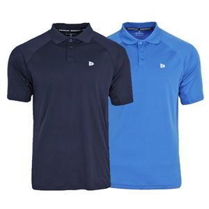 Donnay Donnay Heren - 2-Pack - Sport Polo Bjorn - Navy & True Blue