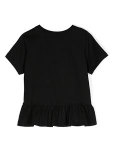 PUCCI Junior Katoenen T-shirt met logopatch - Zwart