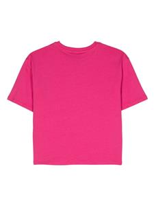 Pinko Kids Katoenen T-shirt met logoprint - Roze