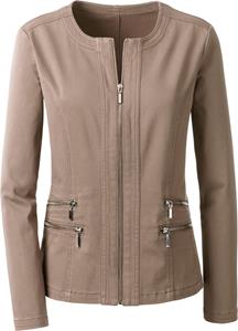 Your Look... for less! Dames Jeansblazer taupe Größe