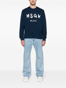 MSGM Sweater met logoprint - Blauw