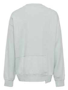 Izzue Asymmetrische katoenen sweater - Groen