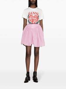 PINKO flared taffeta miniskirt - Roze