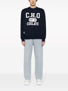 CHOCOOLATE Sweater met logoprint - Blauw