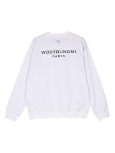 Wooyoungmi logo-embroidered sweatshirt - Grijs