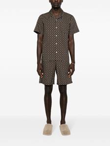 A.P.C. Vincento geometric-pattern shorts - Zwart