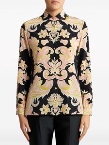 ETRO paisley-print silk shirt - Zwart