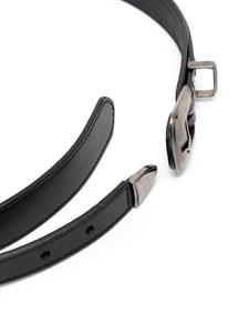 LEMAIRE ardillon-buckle leather belt - BK999 BLACK