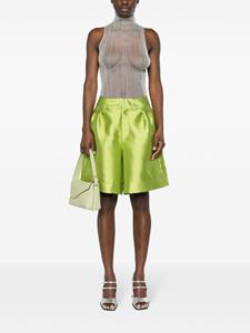 Marques'Almeida Skater tailored taffeta shorts - Groen