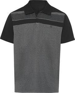 Your Look... for less! Heren Poloshirt zwart/antraciet gemêleerd Größe