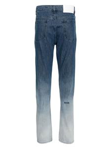 MSGM bleach-wash tapered jeans - Blauw
