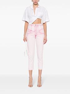 ISABEL MARANT Oliviani high waist cropped jeans - Roze