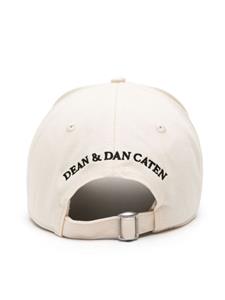 Dsquared2 slogan-embroidered cotton baseball cap - Wit