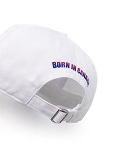 Dsquared2 logo-print cotton baseball cap - Wit