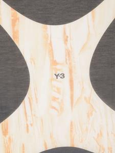 Y-3 abstract-print scarf - Zwart