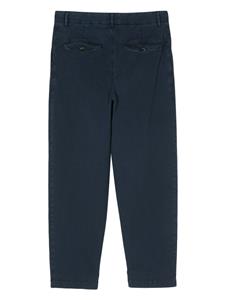 Barena textured tapered cotton trousers - Blauw