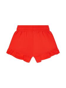 Moschino Kids Katoenen shorts met logoprint - Rood