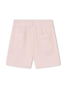 Kenzo Kids Shorts met geborduurd logo - Roze