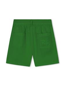 Kenzo Kids Shorts met geborduurd logo - Groen