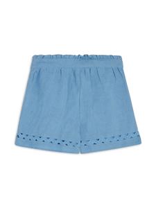 Tartine Et Chocolat Linnen shorts met geperforeerd detail - Blauw