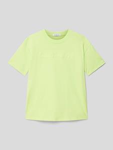 Calvin Klein Jeans T-shirt met labelstitching, model 'RAISED'