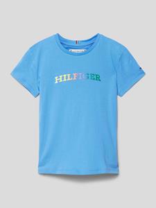 Tommy Hilfiger Teens T-shirt met labelprint, model 'MONOTYPE'