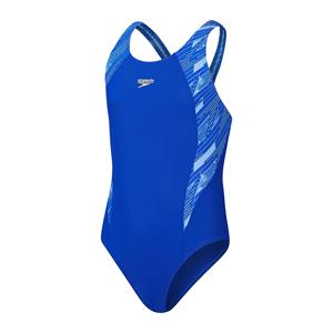 Speedo HyperBoom Splice MusclebackBadeanzug für Mädchen Blau/Gelb