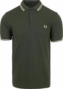 fredperry Fred Perry - Twin Tipped Field Green/Oatmeal - Polo
