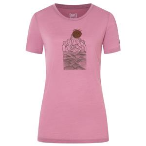 Super.Natural  Women's Preikestolen Cliffs Tee - Merinoshirt, roze