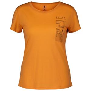 Scott  Women's Defined Merino Graphic S/S - Merinoshirt, oranje