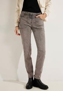 Cecil Slim-fit-Jeans mit Zipper-Detail