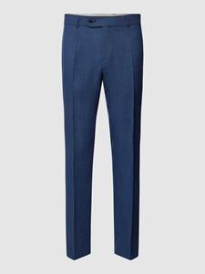 Carl gross Slim fit pantalon van linnen met persplooien, model 'Tomte'