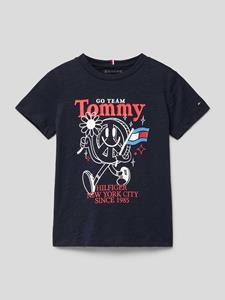 Tommy Hilfiger Teens T-shirt met labelprint, model 'FUN'