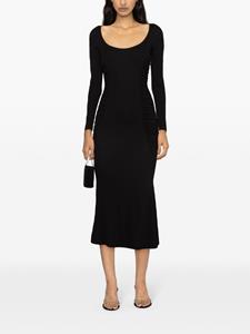 PINKO Midi-jurk met diepe ronde hals - Zwart