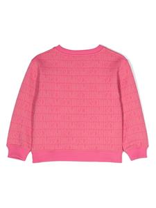 Moschino Kids logo-jacquard sweatshirt - Roze
