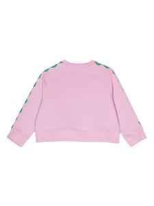 Stella McCartney Kids Medallion Logo Sunflower sweatshirt - Roze