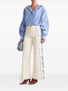 ETRO Jeans met bloemenprint - Beige