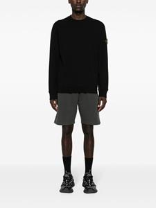 Stone Island Sweater met Compass-logopatch - Zwart