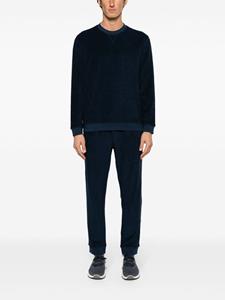 Zanone Badstof katoenen sweater - Blauw