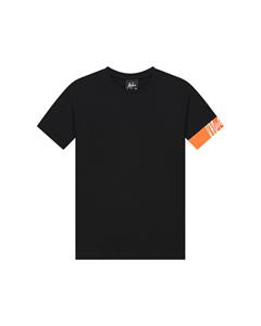 Malelions T-shirt captian 2.0 - Zwart oranje