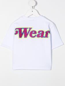 Gcds Kids T-shirt met logoprint - Wit